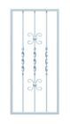 Alberts Fenstergitter München feuerverzinkt 400-650mm auf 690-925mm Wandmontage