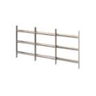 Alberts Fenstergitter Venlo ausziehbar galvanisch blau verzinkt 300x500 bis 650 mm