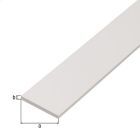 Alberts Flachstange Kunststoff weiß 2000x50x3mm
