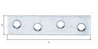 Alberts Flachverbinder sendzimirverzinkt LxB 60x14 mm