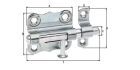Alberts Grendelriegel mit Knopfgriff verzinkt LxB39x38 mm