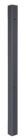 Alberts Klobenpfosten für Doppeltor Columbus Alu schwarz matt 89x89x1600 mm