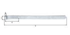 Alberts Ladenband gekröpft, Abschl.abgerundet verst.vz. LxB 642x40 mm RolleØ13mm