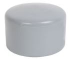 Alberts Pfostenkappe Kunststoff grau für runde Metallpfosten Durchmesser 42 mm