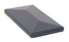 Alberts Pfostenkappe Aluminiumguss anthrazit für Vierkant Metallpfosten 60x40 mm