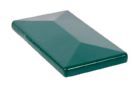 Alberts Pfostenkappe Aluminiumguss grün für Vierkant Metallpfosten 60x40 mm