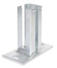 Alberts Pfostenträger feuerverzinkt für Eckpfosten 60x60mm Gittermatten zum Aufschrauben