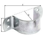 Alberts Rohrschelle galvanisch verzinkt für Rohr Ø57 mm TxB 40x133 mm