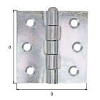 Alberts Scharnier sendzimirverzinkt LxB 63x63 mm