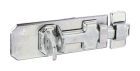 Alberts Sicherheits-Schlossriegel m.flachem Griff m.Schlaufe vz Platte LxB140x55mm