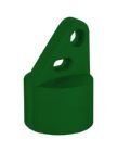 Alberts Strebenkappe grün RAL 6005 für Pfosten 34 mm