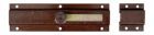 Alberts Türriegel mit Knopfgriff brüniert 200x57mm Schieberbreite 25mm