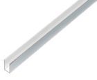 Alberts U Profil Alu chromdesign 1000 x 10 x 10 x 10 x 1 mm