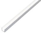Alberts U Profil Alu edelstahldesign hell 1000 x 10 x 10 x 10 x 1 mm