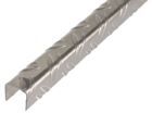 Alberts U Profi mit Riffel Prägung Alu blank 1000 x 29,5 x 29,5 mm