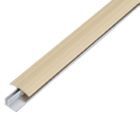 Alberts Übergangsprofil Duo Alu sand eloxiert 1000 x 34 mm Set für Beläge 6-13mm