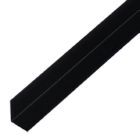Alberts Winkelprofil gleichschenklig Alu schwarz LxBxHxS 1000 x 25 x 25 x 1 mm