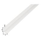 Alberts Winkelprofil gleichschenklich Kunststoff weiß 2000x80x80x2mm