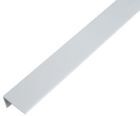 Alberts Winkelprofil PVC ungleichschenklig alugrau 1000 x 25 x 15 x 1 mm