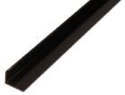 Alberts Winkelprofil PVC ungleichschenklig schwarz 2600 x 25 x 20 x 2 mm