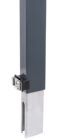 Alberts Zaunerhöhung Erhard anthrazit RAL 7016 800mm x Pfosten 60x40mm