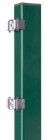Alberts Zaunpfosten grün mit Platte und Klemmlasche 60x40x1100 mm