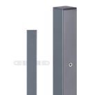 Alberts Zaunpfosten Chaussee Alu anthrazit zum Einbetonieren 51x51x1500mm