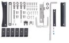Alberts Zubehörset anthrazit RAL 7016 für Doppeltor Flexo bis 1200 mm Höhe