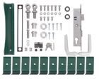 Alberts Zubehörset grün RAL 6005 für Einzeltor Flexo 1400 bis 2000 mm Höhe