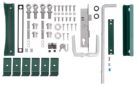 Alberts Zubehörset grün RAL 6005 für Doppeltor Flexo bis 1200 mm Höhe