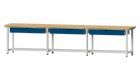 Anke Arbeitstisch Modell 105 Buche-Massiv-Platte 50 mm 6 x Hängeschubladen