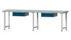 Anke Arbeitstisch Modell 193 Platte mit verzinktem Blechbelag B 2800 mm