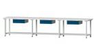Anke Arbeitstisch Modell 203 Breite 4050 x Tiefe 800 x Höhe 840 mm