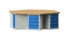 Anke Gruppenwerkbank mit Schubladen 6 Plätze Serie EG Modell 805 EG