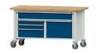 Anke Kastenwerkbank mit Rollen Buche Massiv Platte 40 mm V1500 Modell 256 V