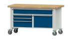 Anke Kastenwerkbank mit Rollen Buche Massiv 50 mm V1500 Modell 256 V