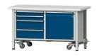Anke Kastenwerkbank fahrbar 1500 x 840 mm Kunststoffplatte V1500 Modell 131 V