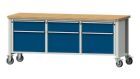 Anke Kastenwerkbank Serie V 2000 Modell 223 V 6 Schubladen Buche-Massiv