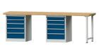 Anke Kombiwerkbank Serie V 2800 Modell 915 V RAL 7035 / 5010