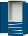 Anke Modulschrank Modell 2410 1015 x 720 x 2200 mm 5 Schubladen in lichtblau