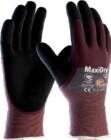 ATG Schnittschutzhandschuh Maxi Dry 3/4 beschichtet Größe 8 grau lila schwarz