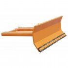 Bauer Schneeschieber SCH-L 1500 mit Gummischürfleiste Schildbreite 1500mm orange