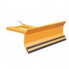 Bauer Schneeschieber SCH-L 1800 mit Gummischürfleiste Schildbreite 1500mm orange