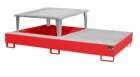 Bauer Auffangwanne AWA 21 1000 Liter 2650 x 865 x 1460 mm feuerrot