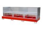 Bauer Südlohn Auffangwanne Breite 3870 mm AWA 1000-3/SW lackiert Feuerrot