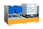 Bauer Südlohn Auffangwanne AW 1000-2/SW lackiert Gelborange H 1440 x B 2670 mm