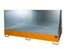 Bauer Südlohn Auffangwanne AW 1000-10F/SW lackiert Gelborange B 2710 x H 1380 x T 1650 mm