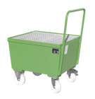 Bauer Fahrbare Auffangwanne AWF1 800 x 695 x 800 mm lackiert resedagrün