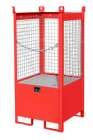Bauer Fass Stapelpalette FSP 1D 755 x 1590 x 755 mm lackiert feuerrot