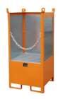 Bauer Fass Stapelpalette FSP 1G 755 x 1590 x 755 mm lackiert gelborange